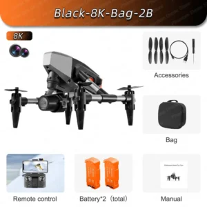 XD1 Mini Drone Pro: 8K Dual Camera, 5G WIFI, Height Hold & 360° Obstacle Avoidance - Advanced RC Quadcopter